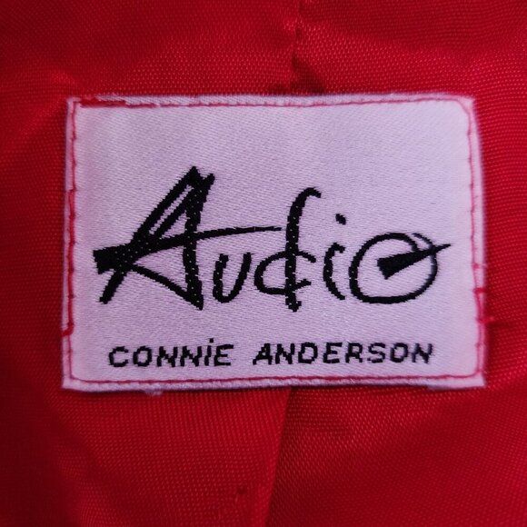 Vintage Audio Connie Anderson Houndstooth Retro Black White Jacket Womens XS - Picture 10 of 11